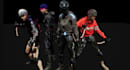 cyberpunk mech 3d armor, 3d sci fi character realistic model for game, animation