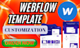 design, redesign webflow website customize webflow template