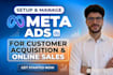 run meta ads for customer acquisition, online sales and business growth