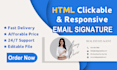 create a clickable html email signatures and professional templates