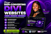 design, redesign or update wordpress website with divi theme, divi 5, php