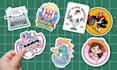 create quirky and fun custom cartoon stickers