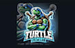 design unique turtle mascot logo with my own creativity