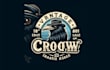 do unique crow mascot logo with source file in just two day