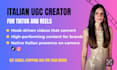 create ugc videos in italian