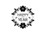 make high definition happy new year 2025 logo