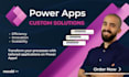 develop a custom power apps application