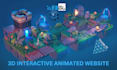 create interactive 3d website animation with three js, r3f, webgl, gsap, opengl