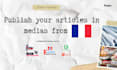 publish articles in french medias