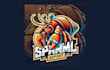 design awesome hermit crab mascot logo with creative concept