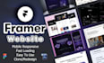 design and develop webpage with framer builder, framer expert cms designer