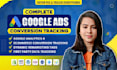 setup google ads conversion tracking, ga4 ecommerce tracking, gtm, fb pixel