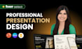 design professional pitch deck and business presentation