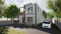 architectural plan and 3d building