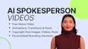 create ai spokesperson video with realistic human avatar