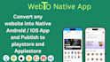 convert website to native mobile app flutter
