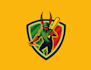make cricket sports team brand logo