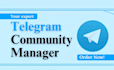 do crypto project community manager be admin moderator telegram promotion