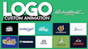 unique custom 2d logo animation