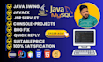 do java swing, javafx , servlet jsp , console oop projects with database
