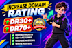 increase domain rating DR 30 to DR 70 using high authority SEO backlinks