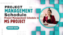 do project schedule through  ms project