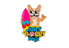 design cool surf dog logo