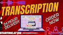 transcribe video and audio presentations