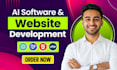 develop ai website, ai chatbot, ai web application, ai software developer