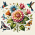 paint watercolor flowers and botanical