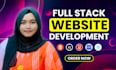 do website development, build custom website design as full stack web developer