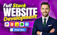 do website development, build custom website design as full stack web developer