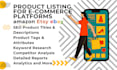 optimize your amazon, etsy, or ebay product listings