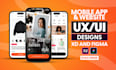 do UI UX design for website, mobile app UI UX and wireframe design using figma