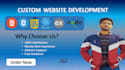 develop custom websites as a full stack  web developer with mern or mean