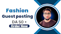 do fashion guest post on high da website