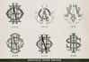create vintage monogram design