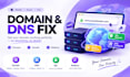 connect domain, transfer domain, redirect domain and fix dns