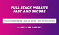 create full stack website that you need