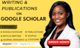 increase citations on google scholar journal, writing and publication, backdated
