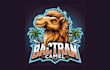 do unique bactrian camel mascot logo with free source file