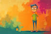 design mascot, cartoon character