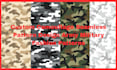 design custom seamless camouflage patterns for streetwear and apparel