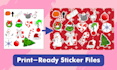create cutlines and die cut for your stickers design