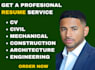 offer civil, mechanical, construction, and architecture engineering resume, CV