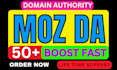 increase website moz da 50 with seo backlinks