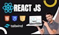 be your react js front end developer for custom web apps
