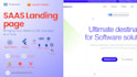 create a responsive saas landing page using next js