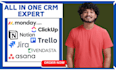 be your monday crm expert notion crm monday board setup trello clickup asana