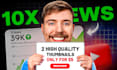 design any type of stunning youtube thumbnail at best price